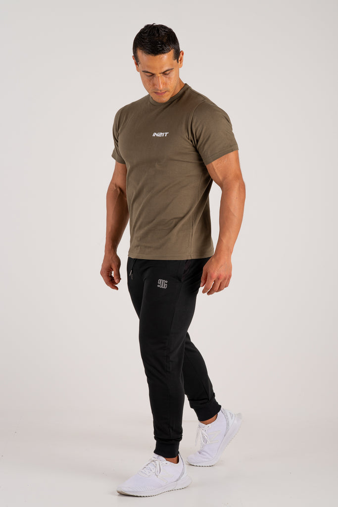 ALPHA TEE ARMY GREEN - in2it activewear