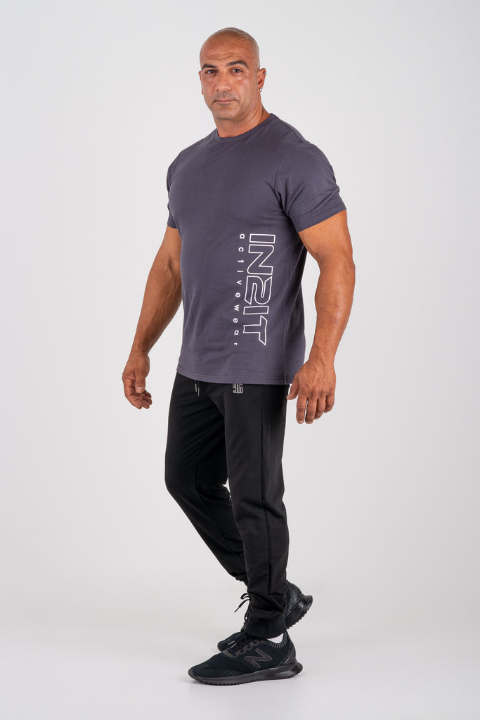 COMPETITION TEE CHARCOAL - in2it activewear